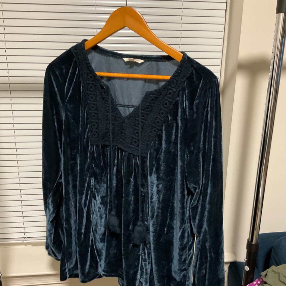 Velvet top